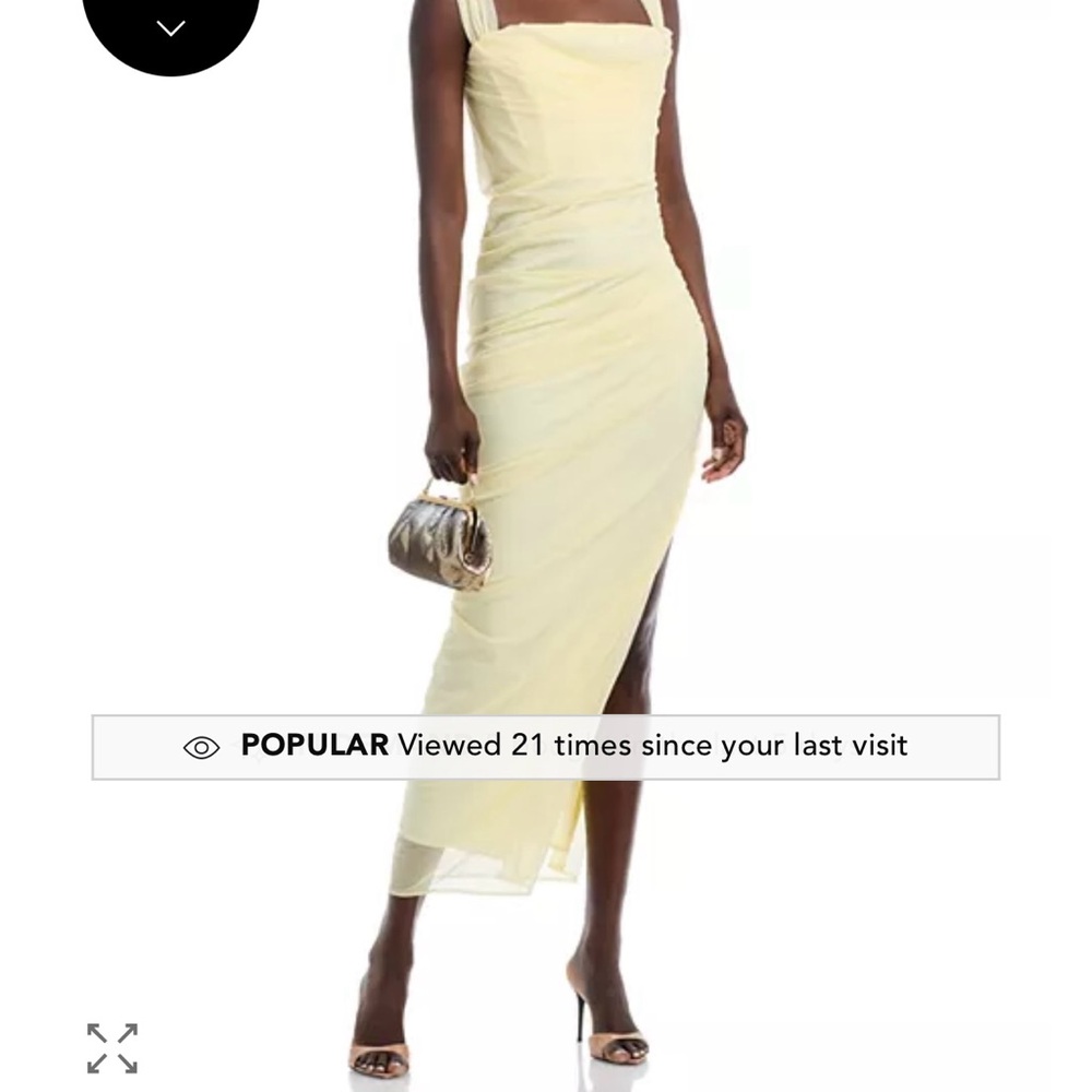 Aqua Light Yellow Maxi Dress